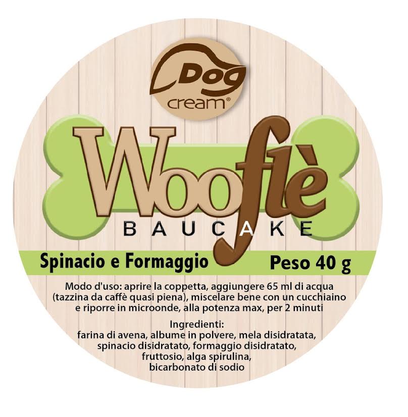 Woofle´ Baucake für Hunde - Spinat & Käse 40g