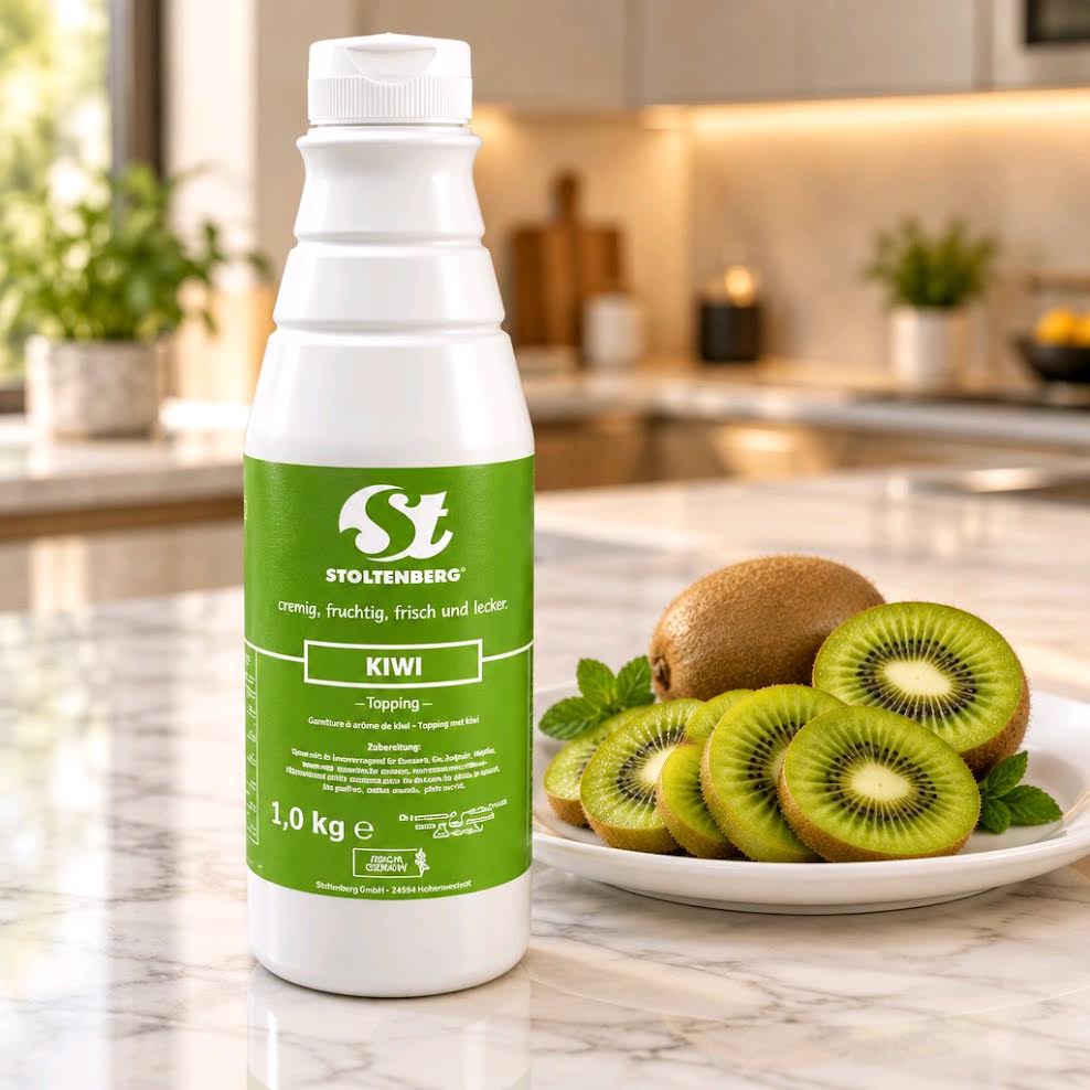 STOLTENBERG Kiwi-Topping – Sauce für Eis & Desserts, 1 kg