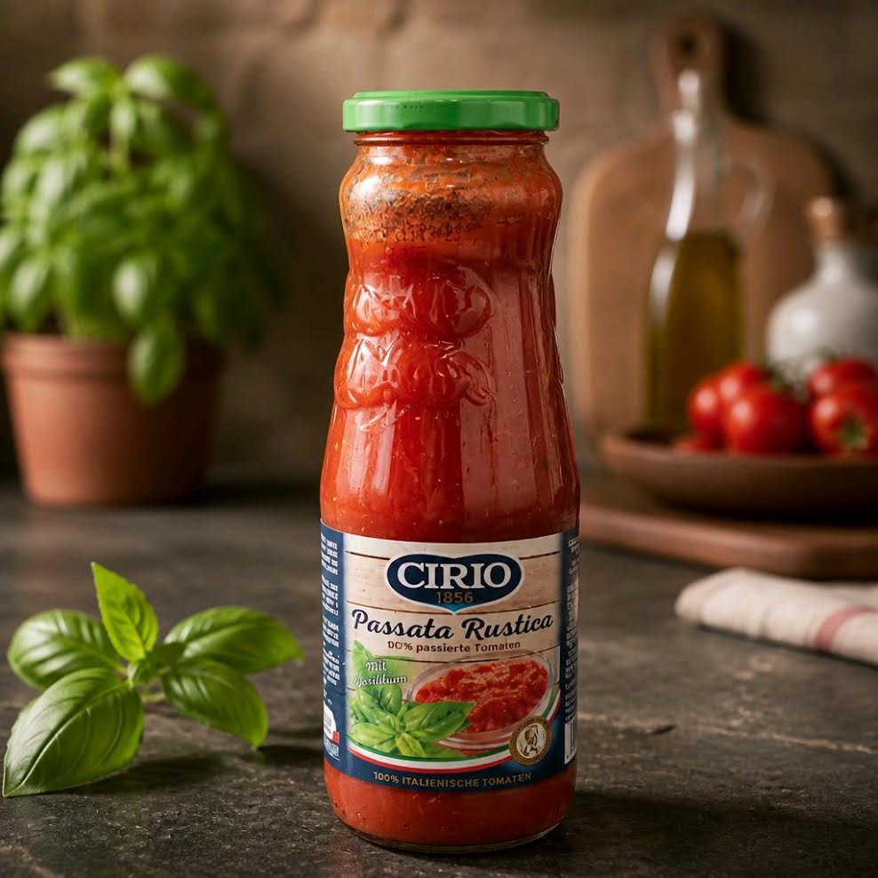 Cirio Passata Rustica Basilikum 6 Flaschen x 680g