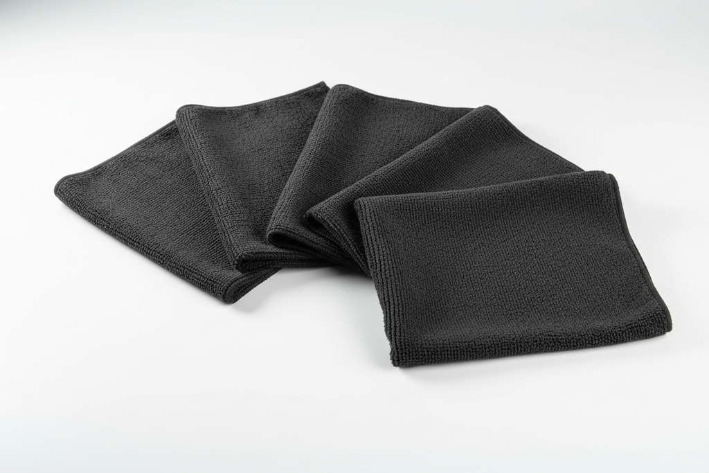 Universaltuch Mikrofaser schwarz 32×32 cm – 5er Set