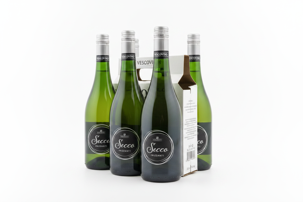 6 bottiglie Vescovino Secco Frizzante - confezione da 6