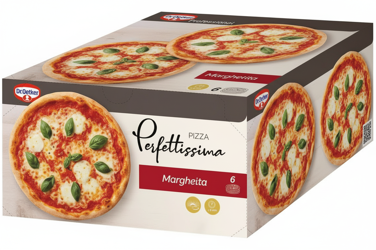 6 Pizze Margherita sul Cartone