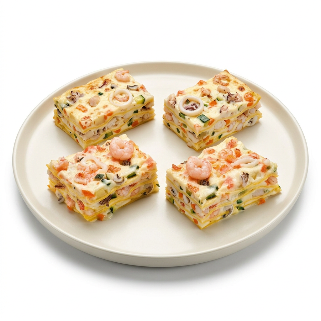Sfornato del pescatore – Crêpe-Auflauf mit Fisch und Meeresfrüchten 1 kg
