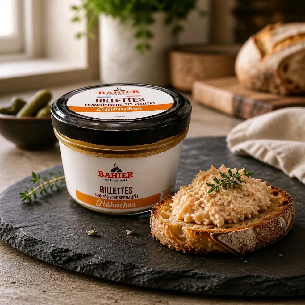 Französisches Brathähnchen Rillettes – Bahier – 180 g