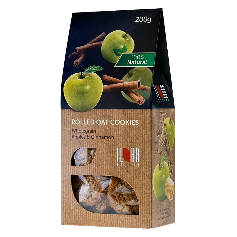 Flora Vollkorn-Haferflockenkekse mit Äpfeln und Zimt 200 g