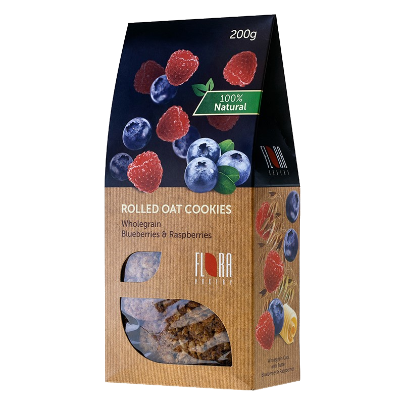 Flora Vollkorn-Haferflockenkekse mit Beerenmischung 200 g