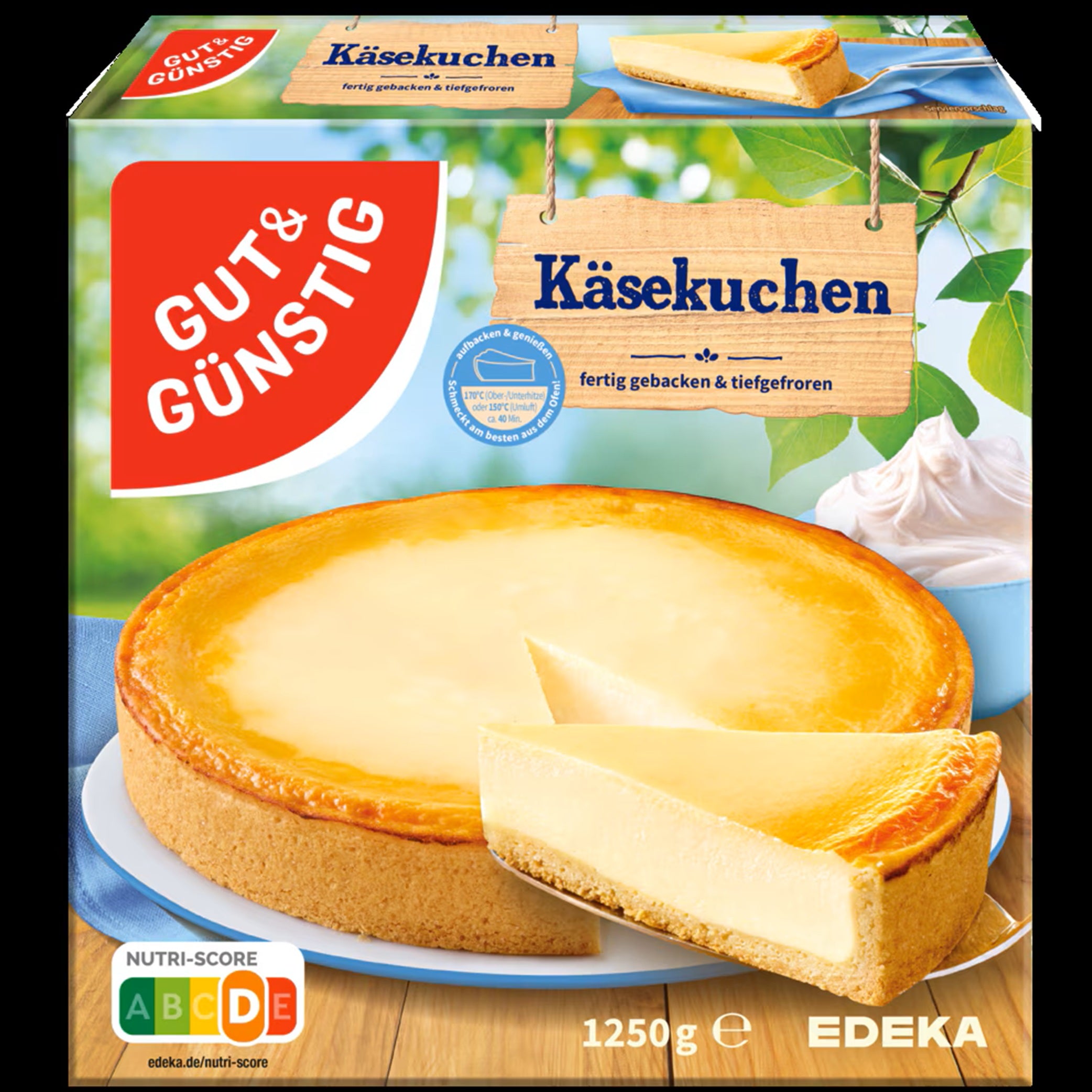 GUT&GÜNSTIG Käsekuchen 1250 gr.