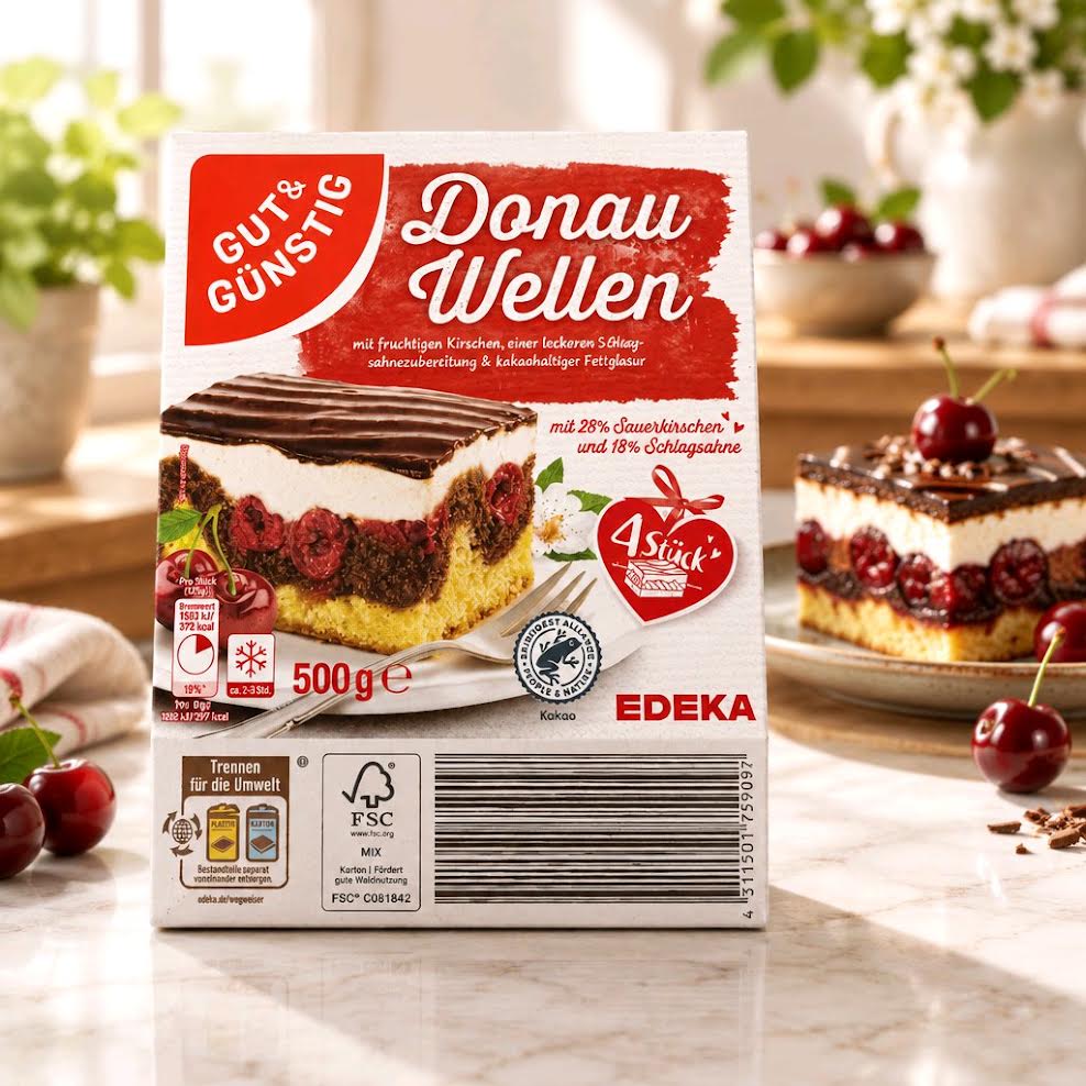 GUT&GÜNSTIG Donauwellen 500 g – tiefgefroren
