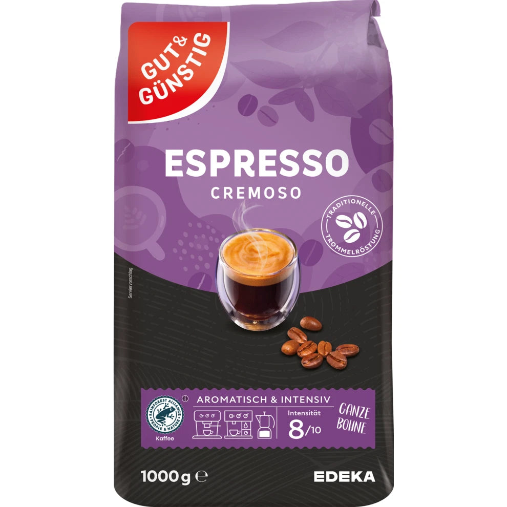 G&G Espresso cremoso ganze Bohnen 1000g