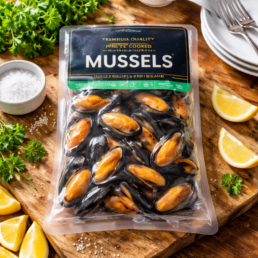 Miesmuscheln mit Schale 60/80 - 1kg