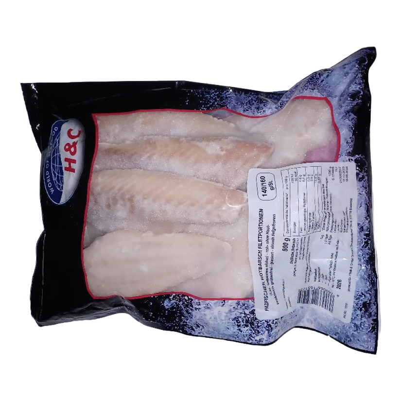 Rotbarschfilet ohne Haut 160/180 - 800 Gr.