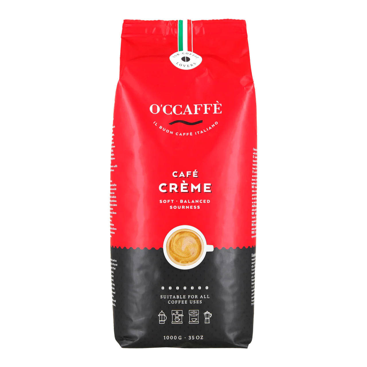 O'ccaffè Kaffeebohnen Cafe´Crème 1kg