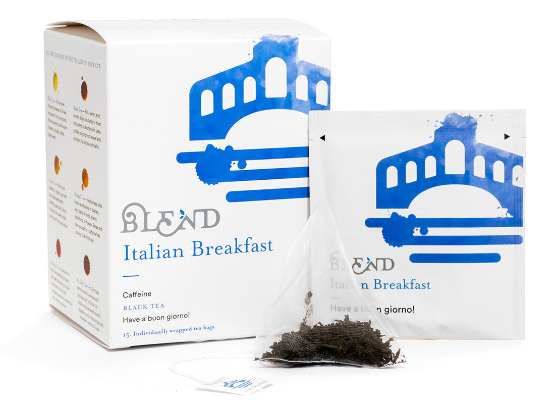 Italian Breakfast (schwarzer Tee)  — 15 Pyramidenbox