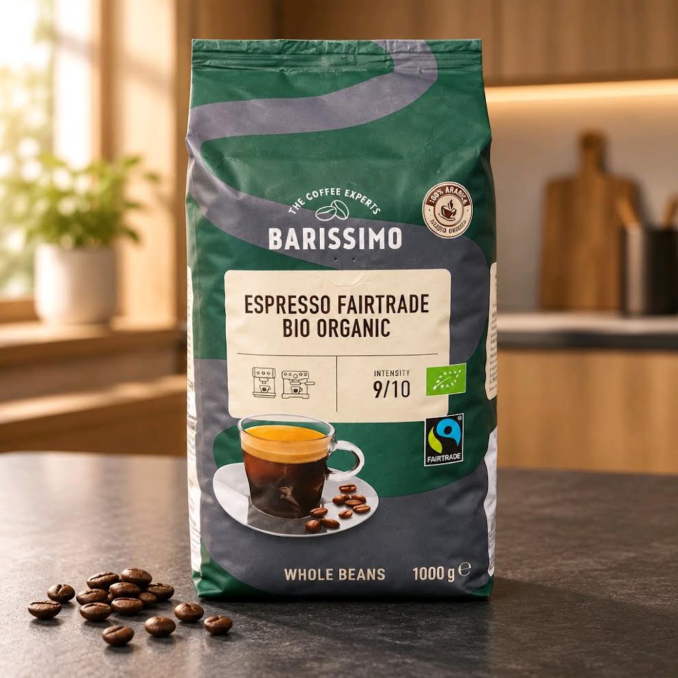 Barissimo Espresso Bio Fairtrade ganze Bohnen 1 kg