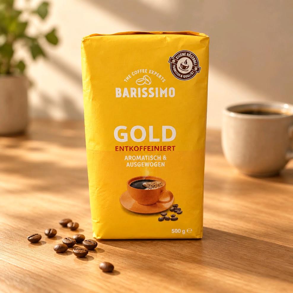 Barissimo Gold Entkoffeiniert gemahlener Kaffee 500 g