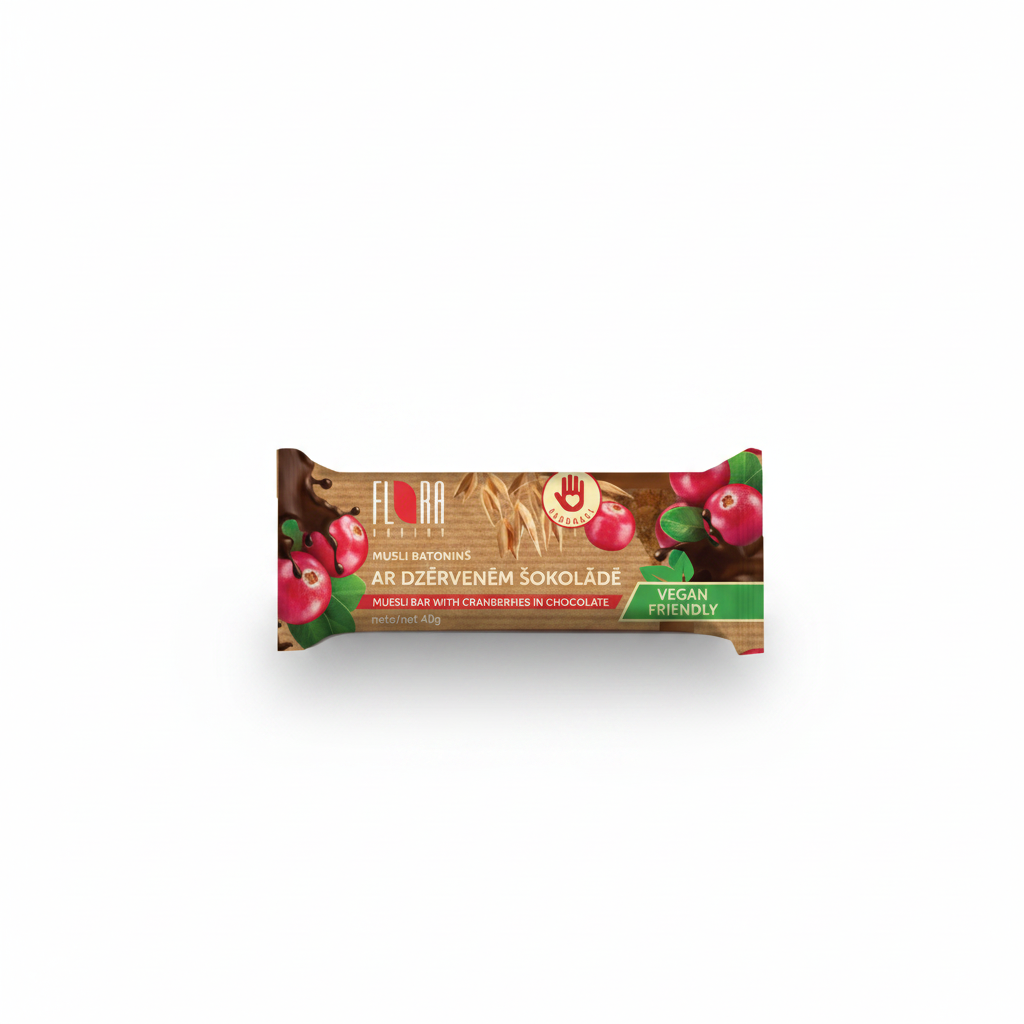 Flora Müsli-Riegel mit Cranberries und Schokolade 40 gr.