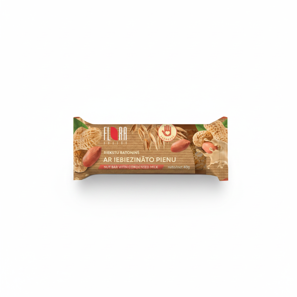 Flora Nussriegel mit gezuckerter Kondensmilch 40 g