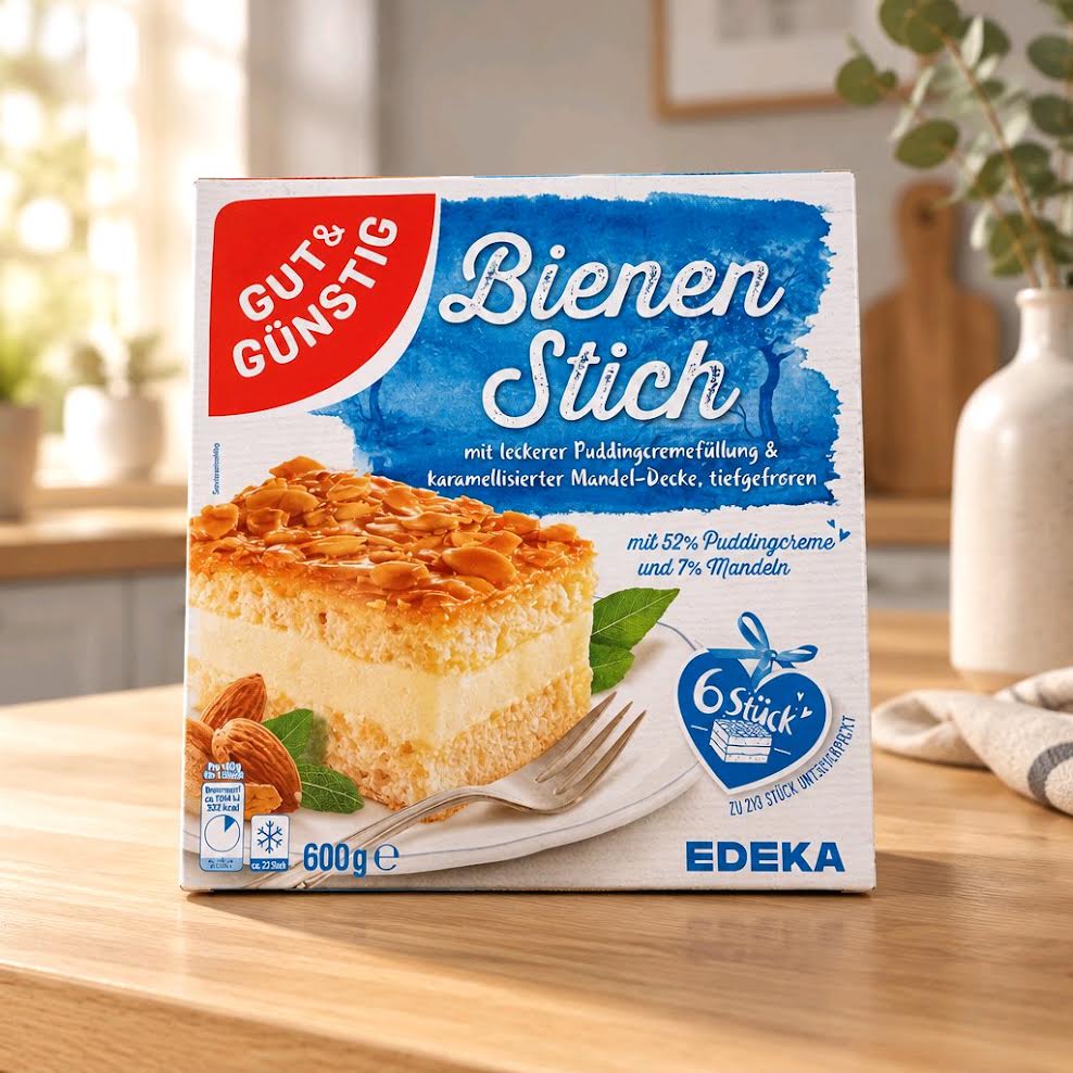 GUT&GÜNSTIG Bienenstich 600 g – tiefgefroren
