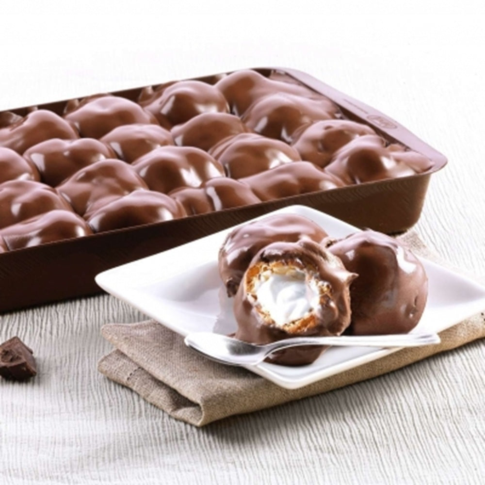 Dunkle Profiteroles (scuro) in Schale 1,1 Kg - 24 Stück (12 Portionen)