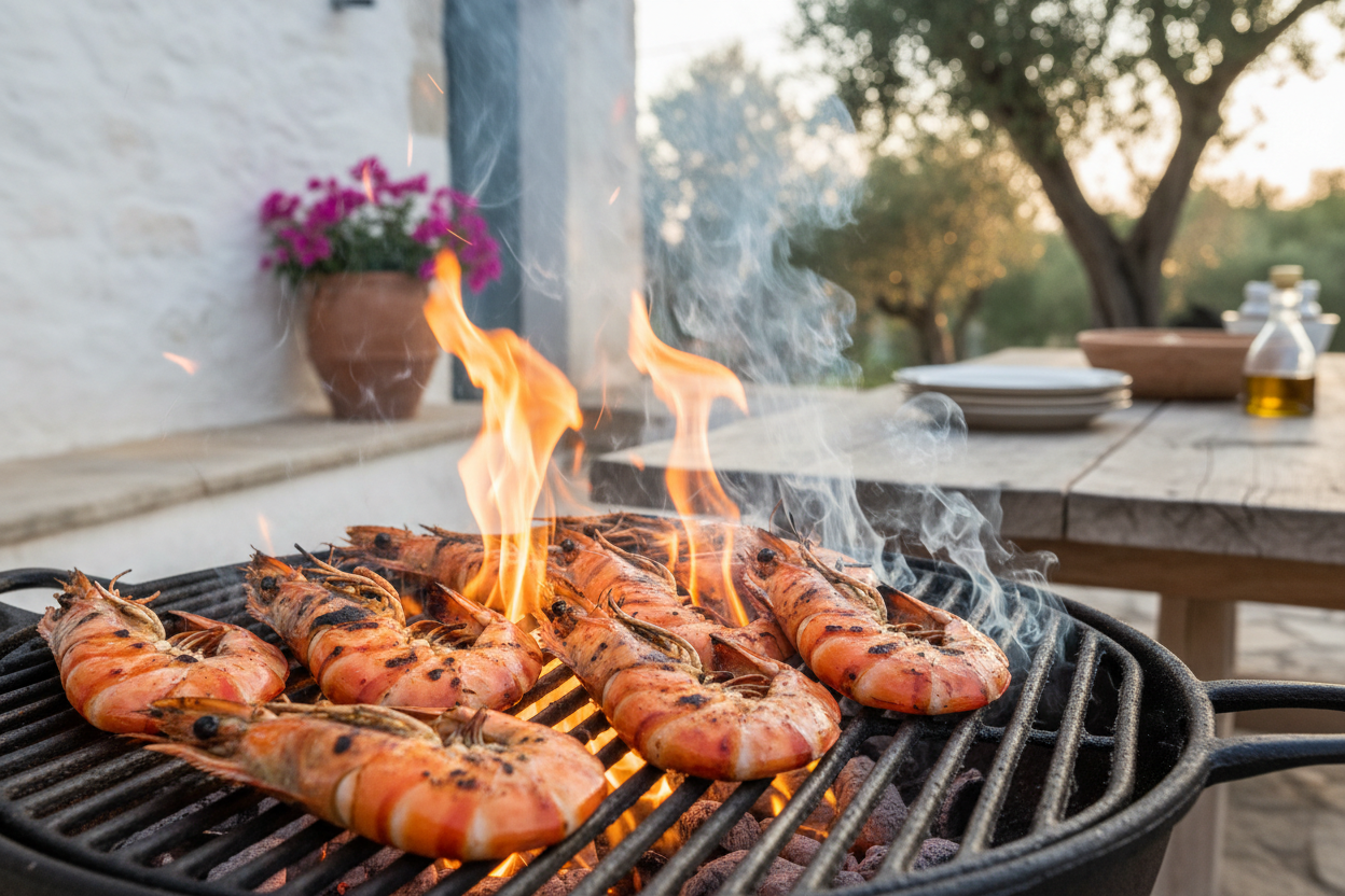 Black tiger prawns alla griglia lifestyle