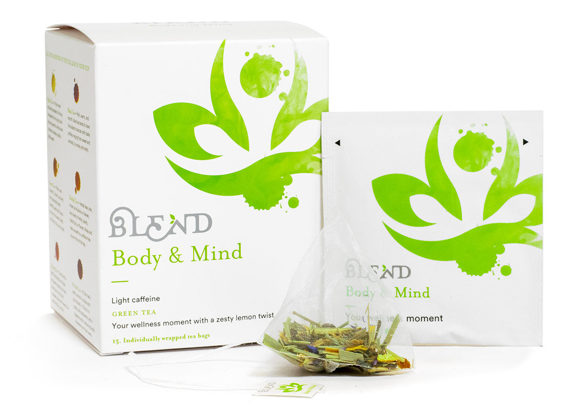 Body & Mind l (grüner Tee) — 15 Pyramidenbox