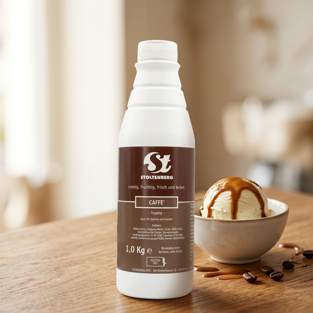 STOLTENBERG Caffè-Topping – Sauce für Eis & Desserts, 1 kg