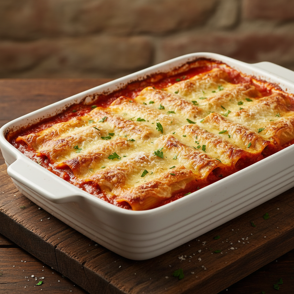 Cannelloni Carne in teglia bianca