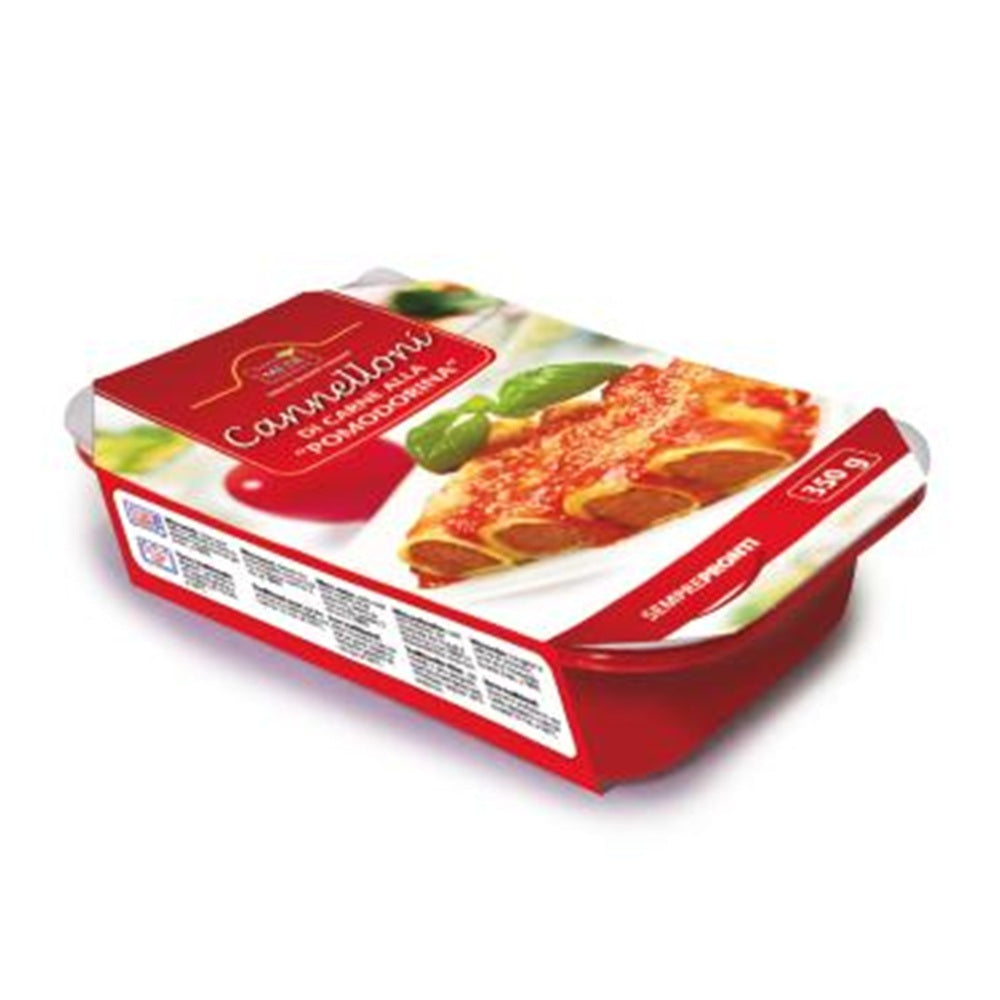 Cannelloni mit Fleischfüllung und Tomatensauce „Pomodorina“ 350 g. -  Ein echtes italienisches Produkt.