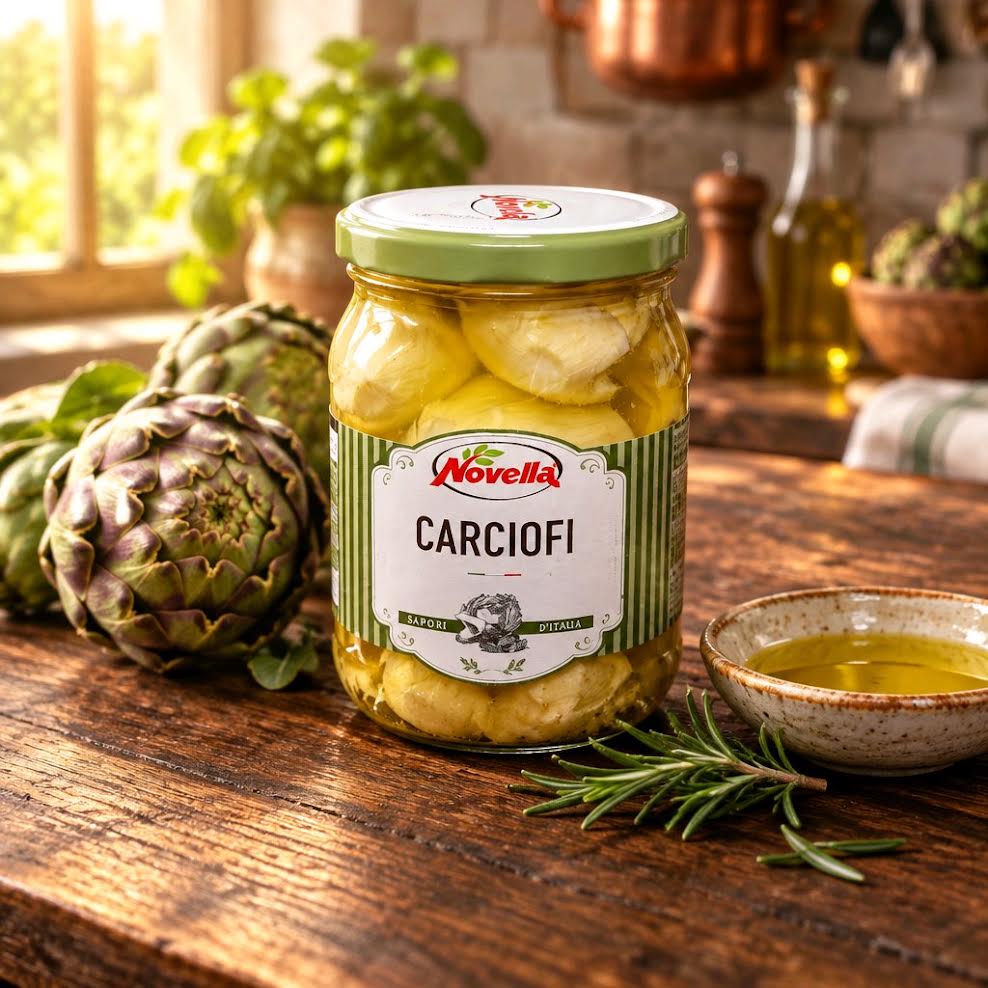 Novella Carciofini alla Casareccia – Artischocken in Öl 520 g - Aus Italien