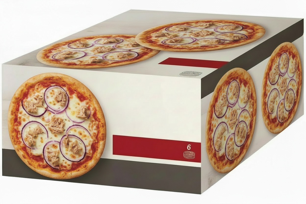 Cartone Pizza Tonno e Cipolla Rossa