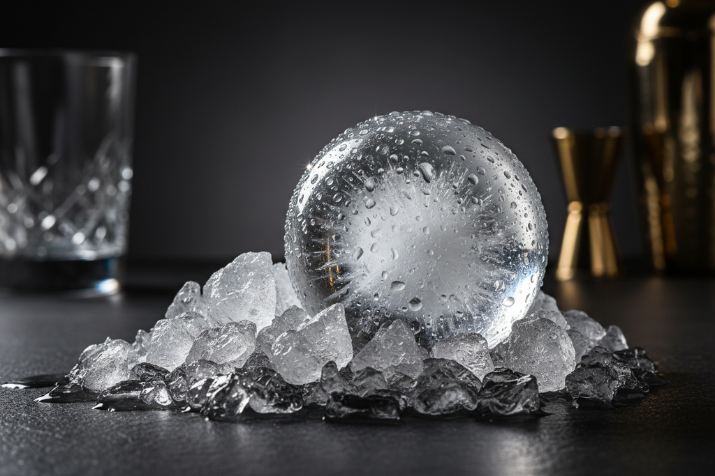 Cocktail Ice Ball and Crushed Ice