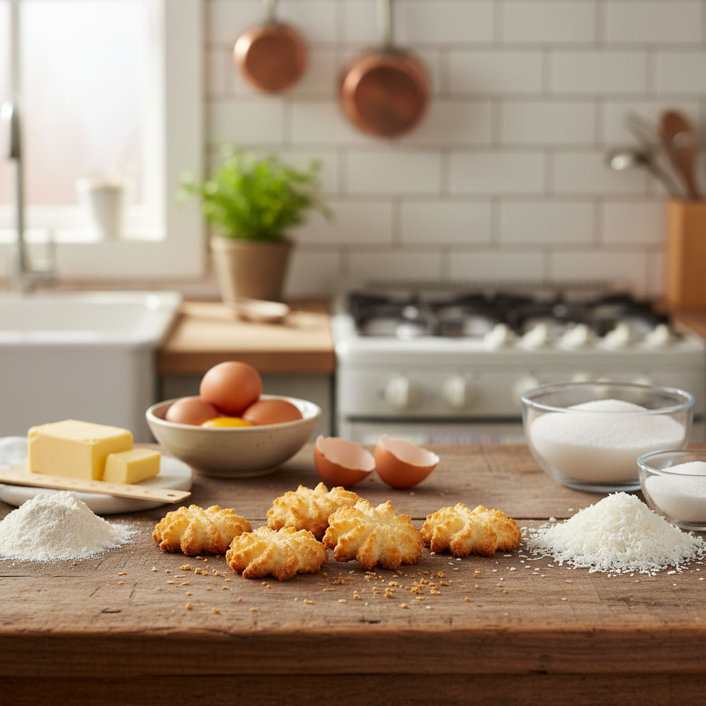 Coconut Stars con ingredienti