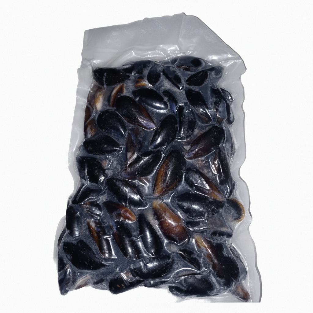 Cozze intere guscio nero busta sottovuoto