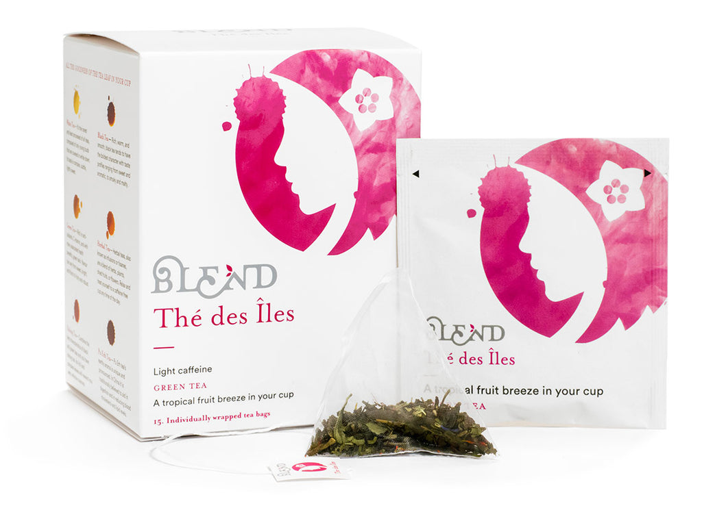 The des Iles    (grüner  Tee) — 15 Pyramidenbox
