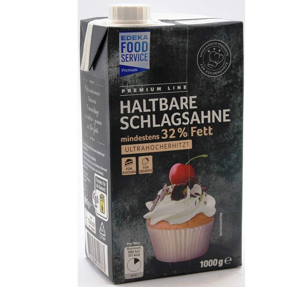 Schlagsahne 32% 1000g - Haltbare Sahne UHT