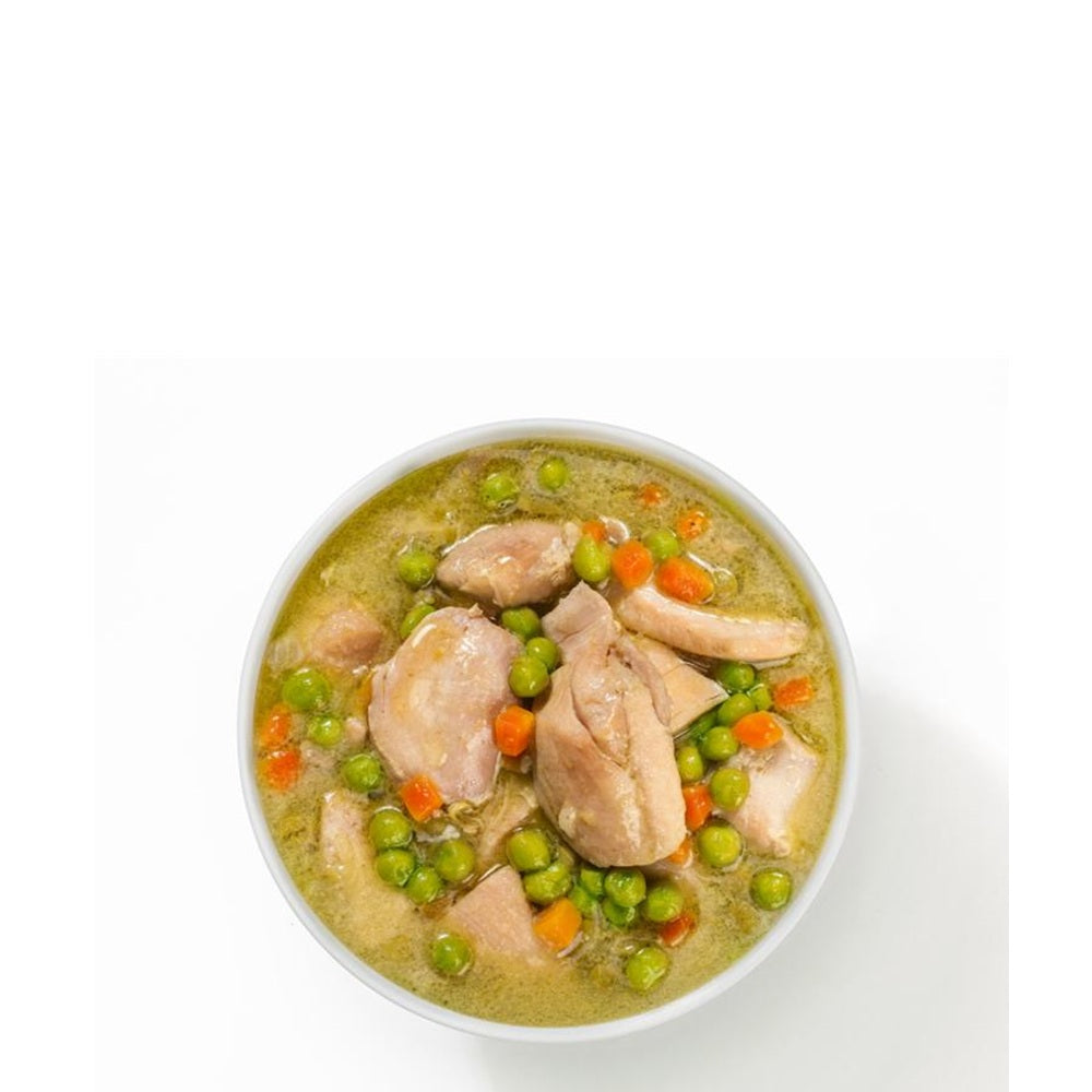 Èpolloepiselli Hähnchen und Erbsen“ 550 g. - Ein echtes italienisches Produkt.