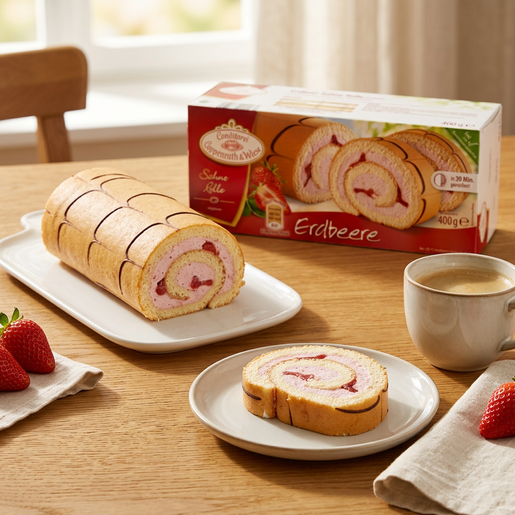 C&W Erdbeer-Sahne-Rolle 400 g