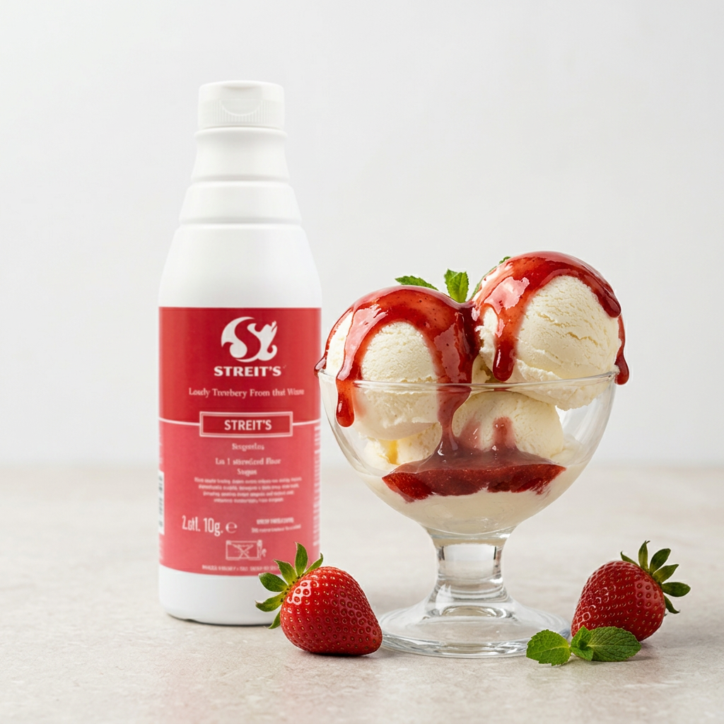 STOLTENBERG Erdbeer-Topping für Eis & Desserts – 1 kg