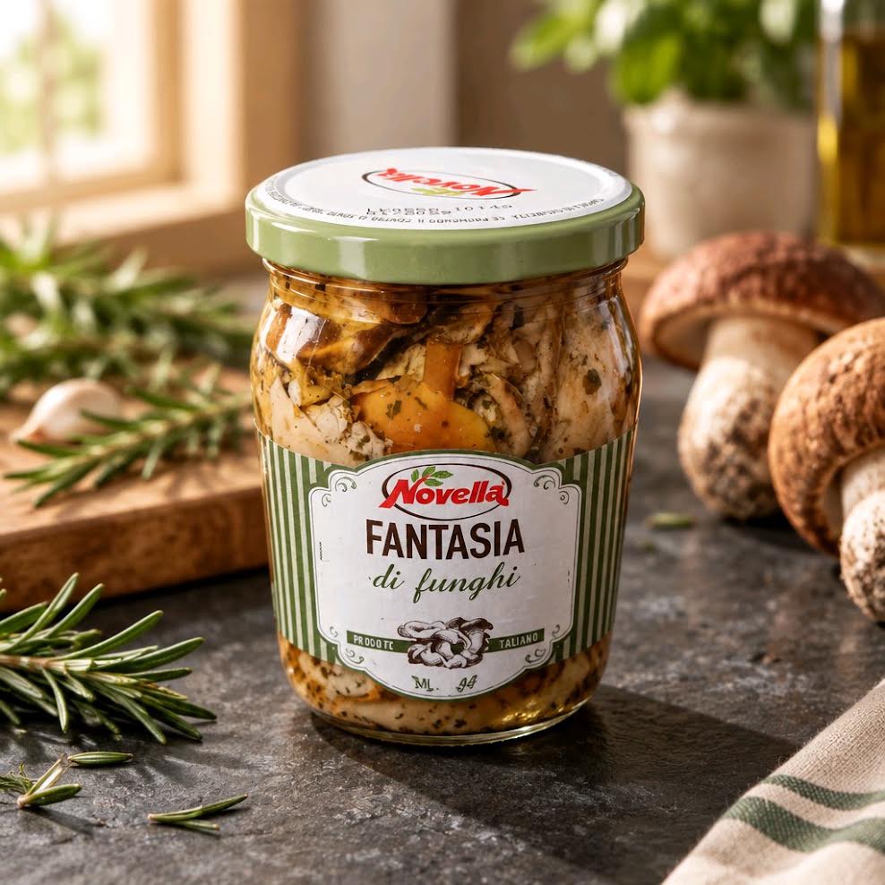Novella Fantasia di Funghi – Pilzmischung in Öl und Weinessig 520 g