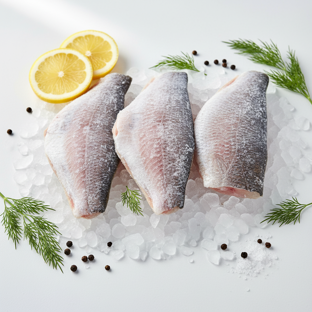 Doradefilet mit Haut 80/120 g  - Orata IQF Tiefgefroren 0,8 kg.