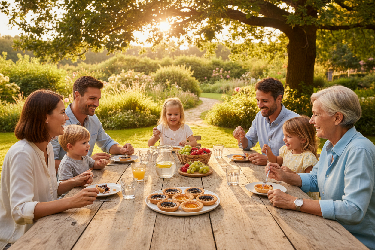 Fruit Cakes lifestyle giardino sotto un albero