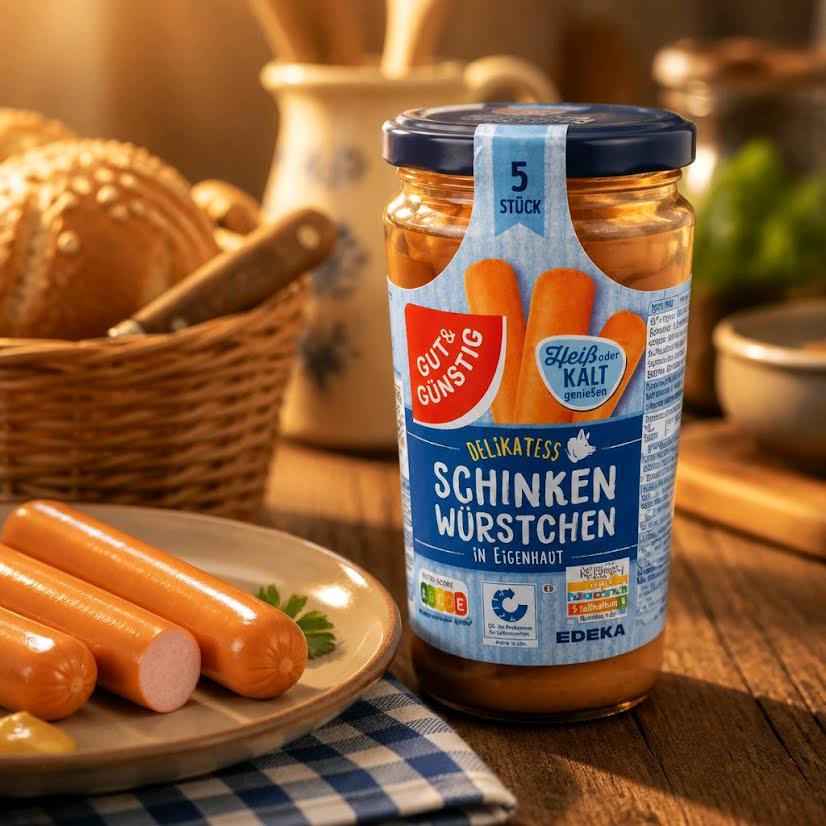 G&G Schinkenwürstchen 5ST in Eigenhaut (380g Glas)