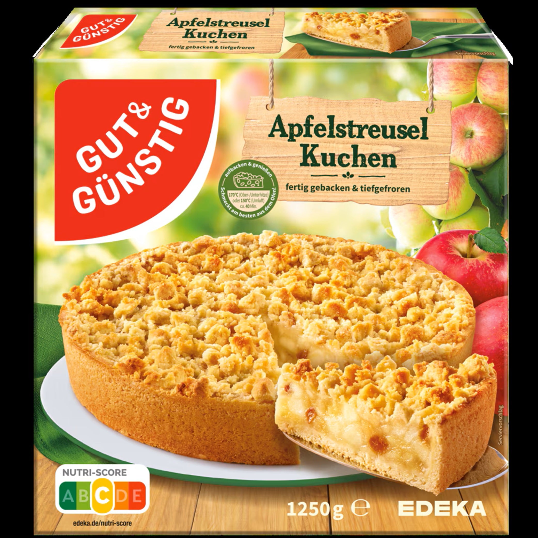 GUT&GÜNSTIG Apfelstreusel-Kuchen 1250 gr. (Copia)