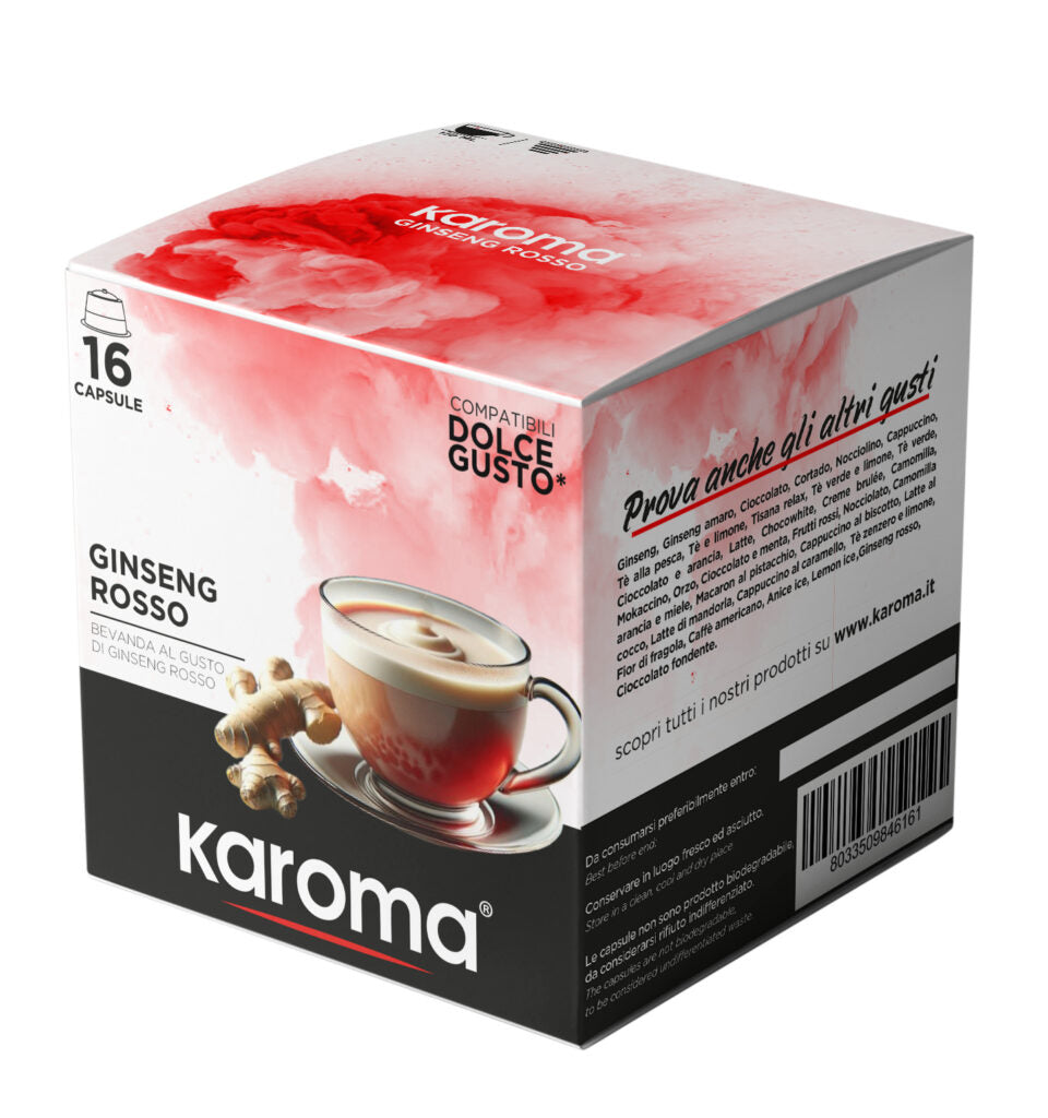 Karoma 16/96 Kapsel CAPPUCCINO GINSENG ROSSO- kompatible DOLCE GUSTO