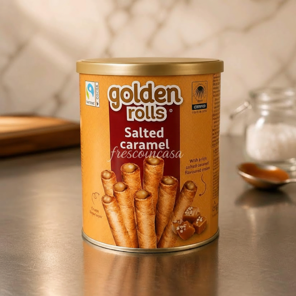 Golden Rolls – Product Shot con logo sulla lattina