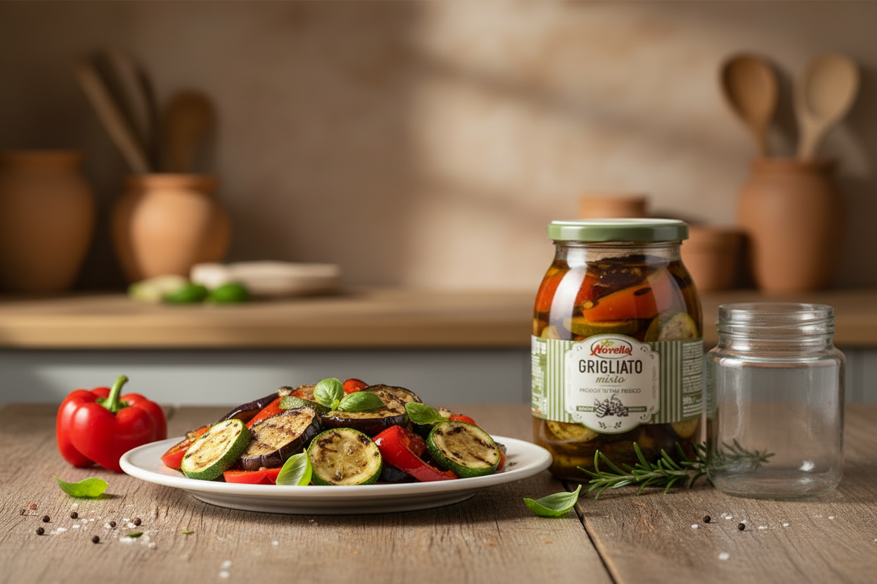 Novella gegrilltes Gemüse in Sonnenblumenöl 980g