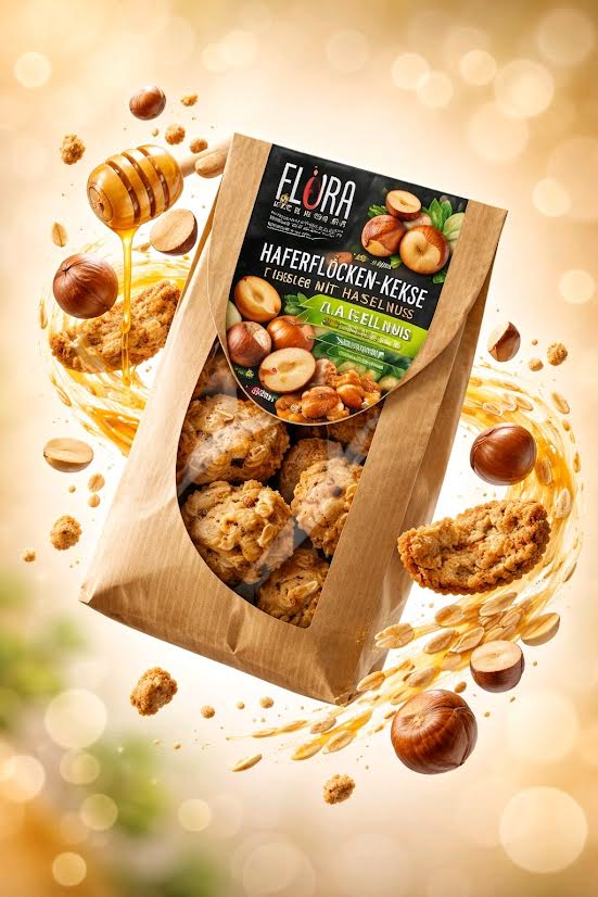 Haferflockenkekse mit Haselnüssen  300g
