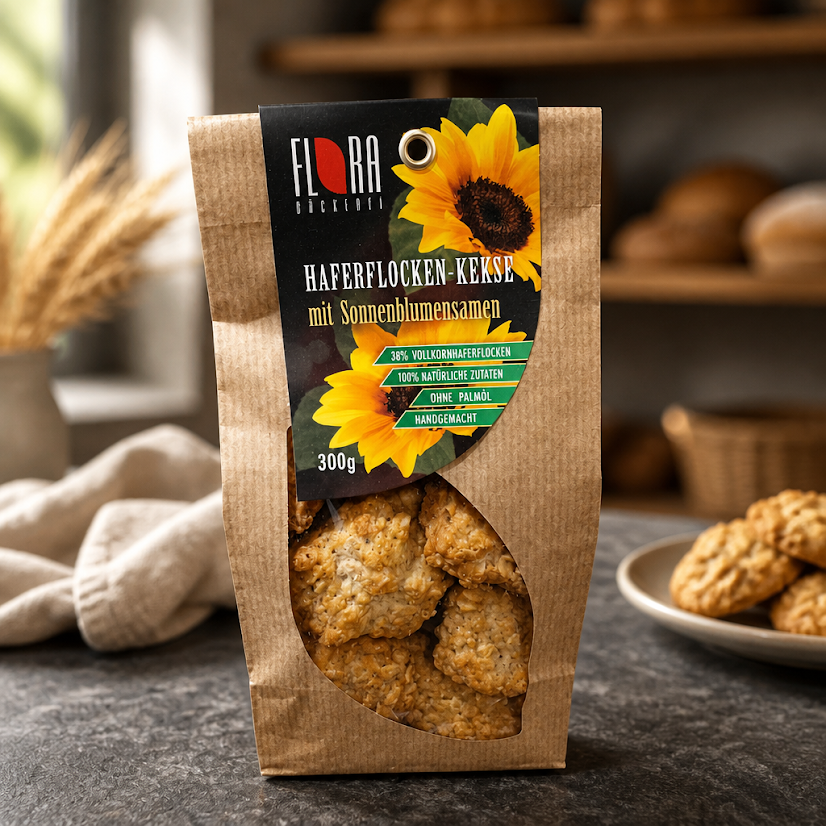 Haferflockenkekse mit Sonnenblumenkernen 300g