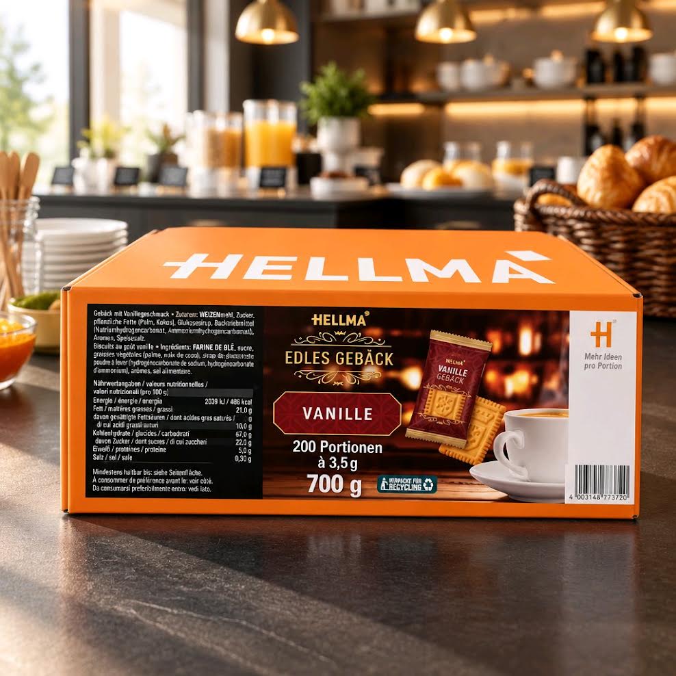 Hellma Edles Gebäck Vanille 200 Stück 700 g