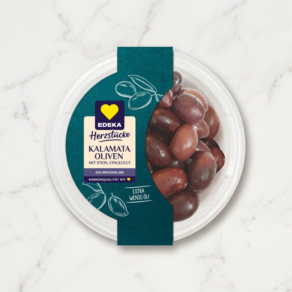 Herzstücke Kalamata Oliven mit Stein 150 g
